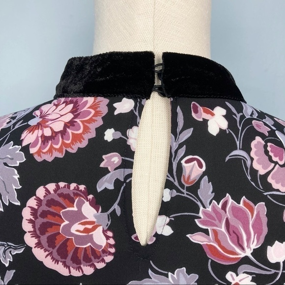 loft Tiered Mixed Floral Print Bell Sleeve Top - Picture 10 of 12